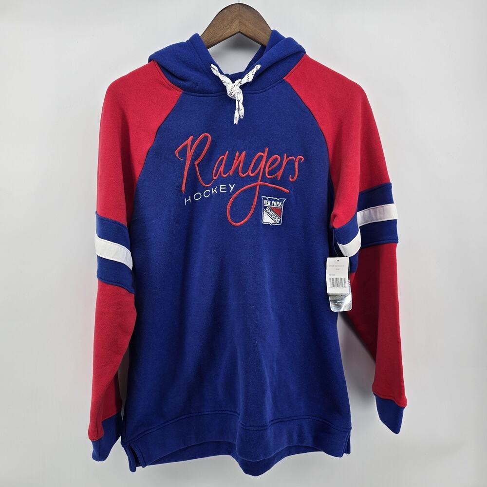 NHL New York‎ Rangers Women's Fleece Hooded Sweatshirt, Size M, New